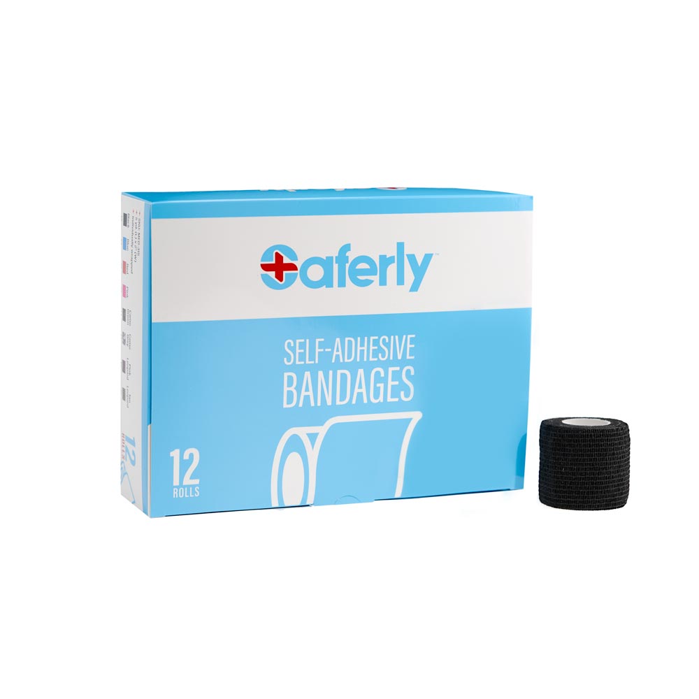 Envolturas cohesivas de Saferly Medical - Caja de 12