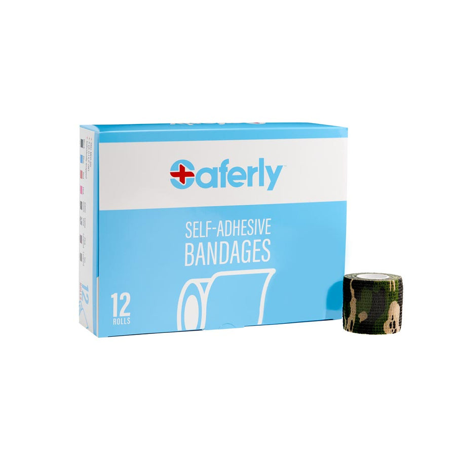 Saferly Medical Cohesive Wraps - Case of 12