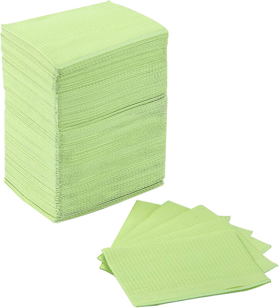 Dynarex Patient Dental Bibs - Mint Green