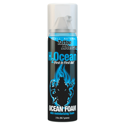 Cuidado posterior del tatuaje de espuma H2Ocean de 2 oz