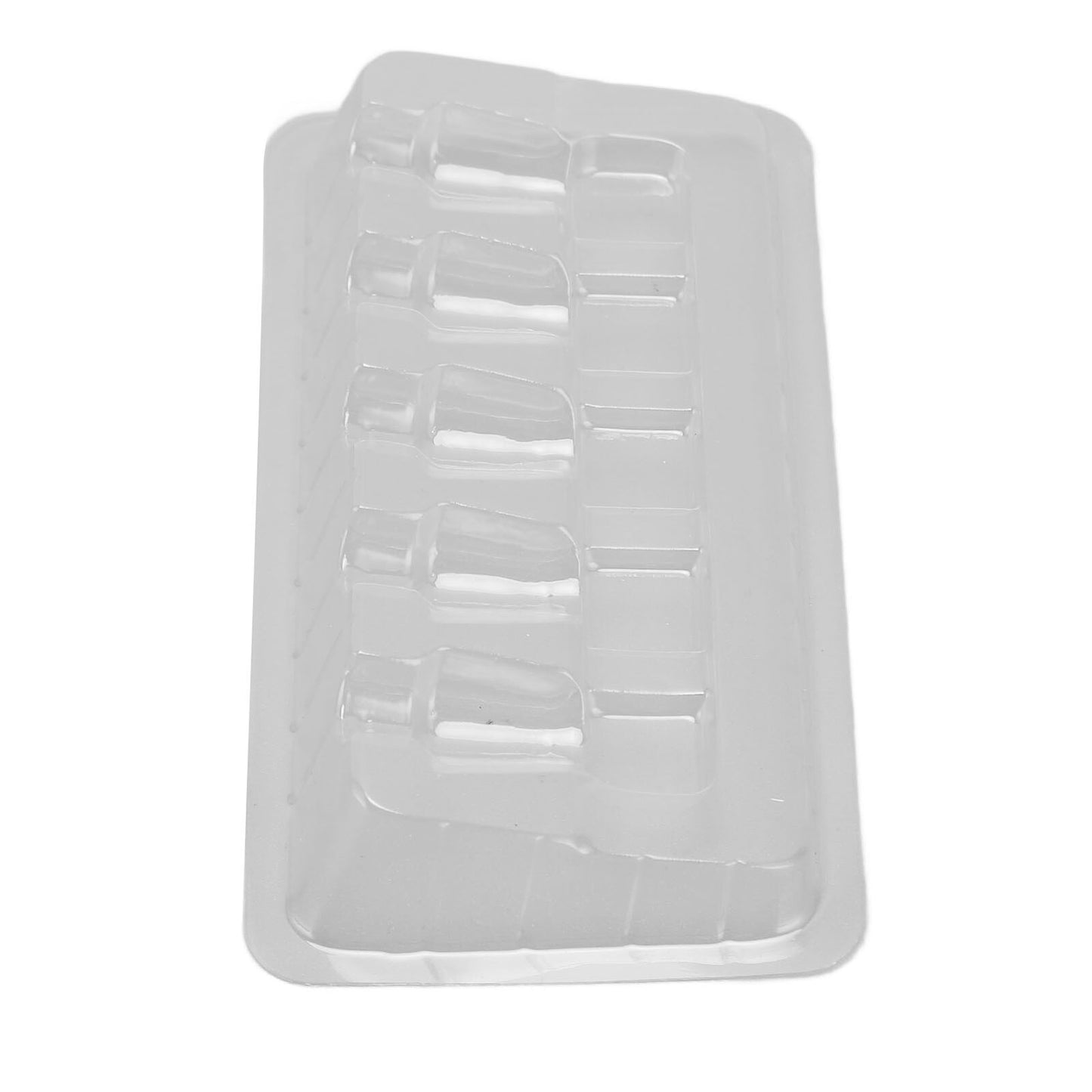 High-quality, clear plastic disposable tray for tattoo cartridges