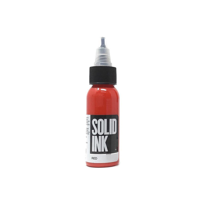 Solid Ink - Color Red 1 oz - Miamitattoosupplies.comTATTOO INK