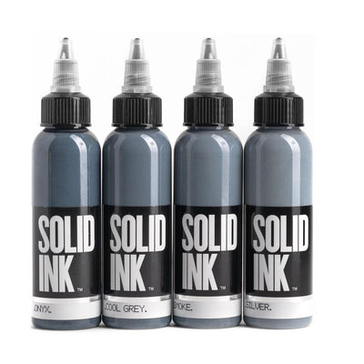 Solid Ink -  Opaque Grey Set 4 Bottles