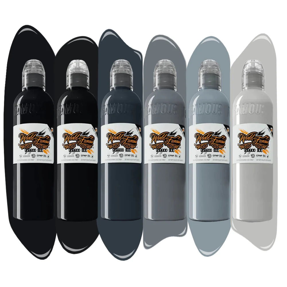 World Famous Tattoo Ink - Thomas Carli Jarlier Noire Ink Set