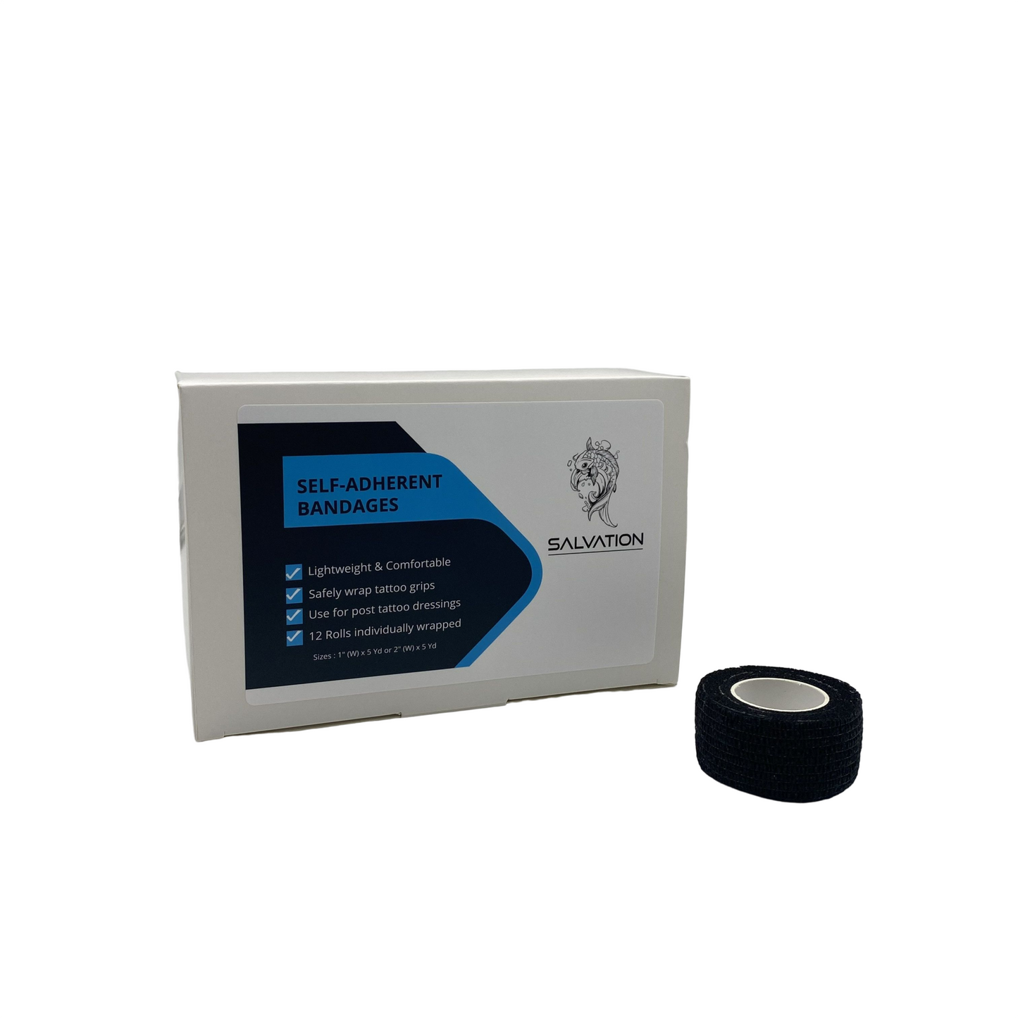Salvation Medical Self-Adhesive Bandage Wraps - Case of 12