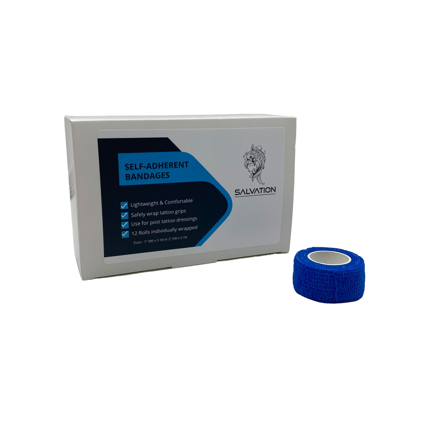 Salvation Medical Self-Adhesive Bandage Wraps - Case of 12