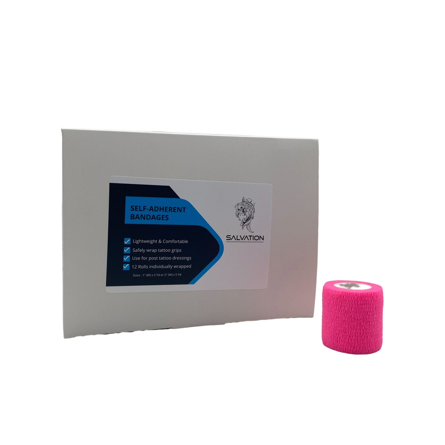 Salvation Medical Self-Adhesive Bandage Wraps - Case of 12