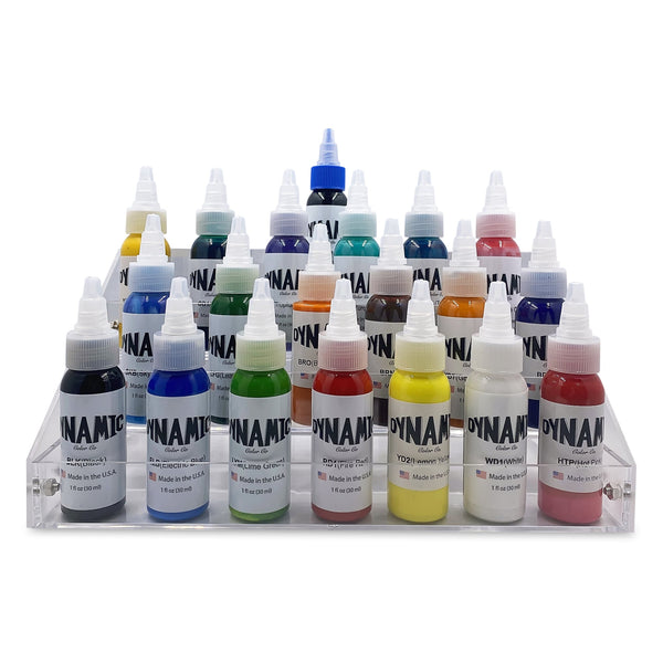 20 Colors Dynamic Collection Set 1oz tattoo ink bottles by Dynamic