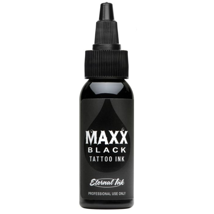 Eternal Tattoo Ink - Maxx Black - Miamitattoosupplies.comTATTOO INK