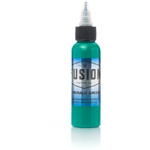Fusion Ink - Color Emerald Green 1 oz - Miamitattoosupplies.comTATTOO INK