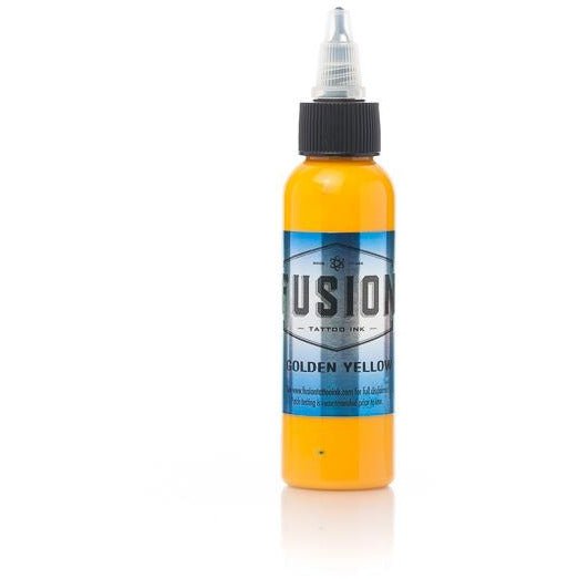 Fusion Ink - Color Golden Yellow 1 oz - Miamitattoosupplies.comTATTOO INK