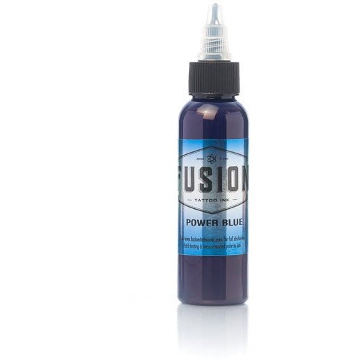 Fusion Ink - Color Power Blue 1 oz - Miamitattoosupplies.comTATTOO INK