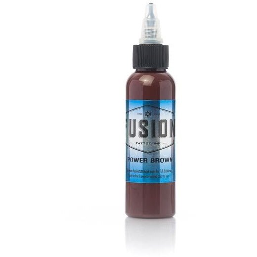 Fusion Ink - Color Power Brown 1 oz - Miamitattoosupplies.comTATTOO INK
