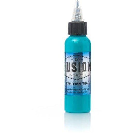 Fusion Ink - Color Tahitian Teal 1 oz - Miamitattoosupplies.comTATTOO INK