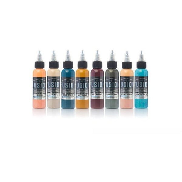 Fusion Ink - Nikko Hurtado 8-Color Palette Signature Set 1oz - Miamitattoosupplies.comTATTOO INK
