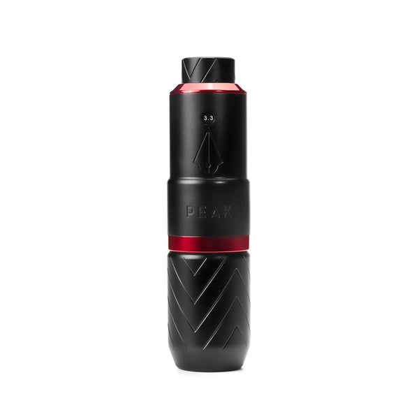 Peak Proteus Pen Rotary Tattoo Machine ‚ Matte Black with Glossy Red Ring - Miamitattoosupplies.comTATTOO MACHINE