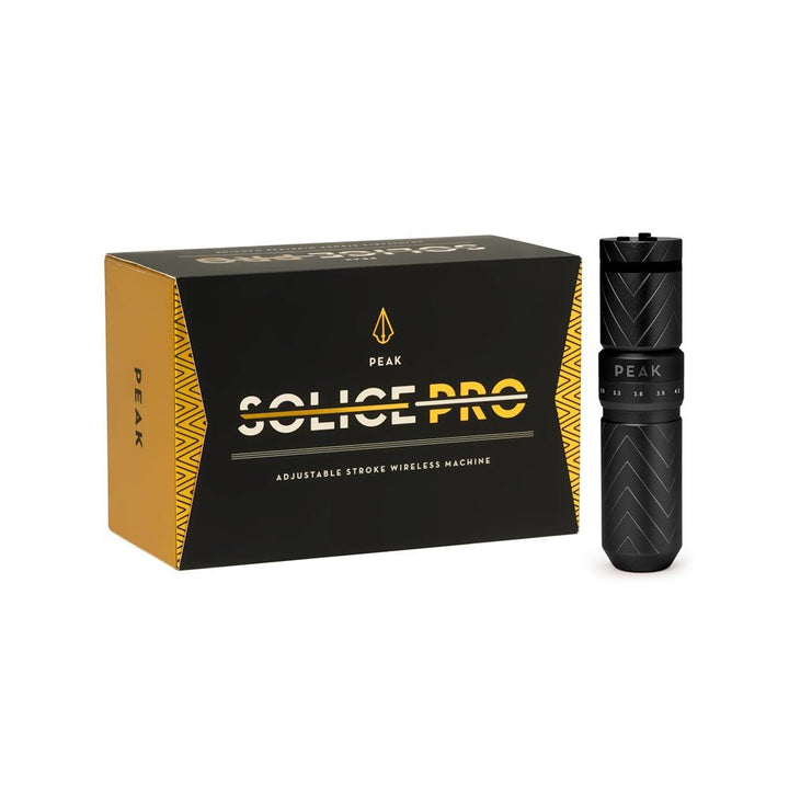 Peak Solice Pro Adjustable Stroke Wireless Pen Tattoo Machine - Black - Miamitattoosupplies.comTATTOO MACHINE
