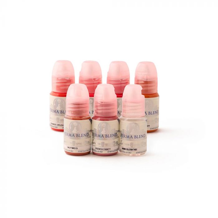 Perma Blend Pigments -Sweet Lip Kit 7 1/2oz Bottles - Miamitattoosupplies.comPMU INKS