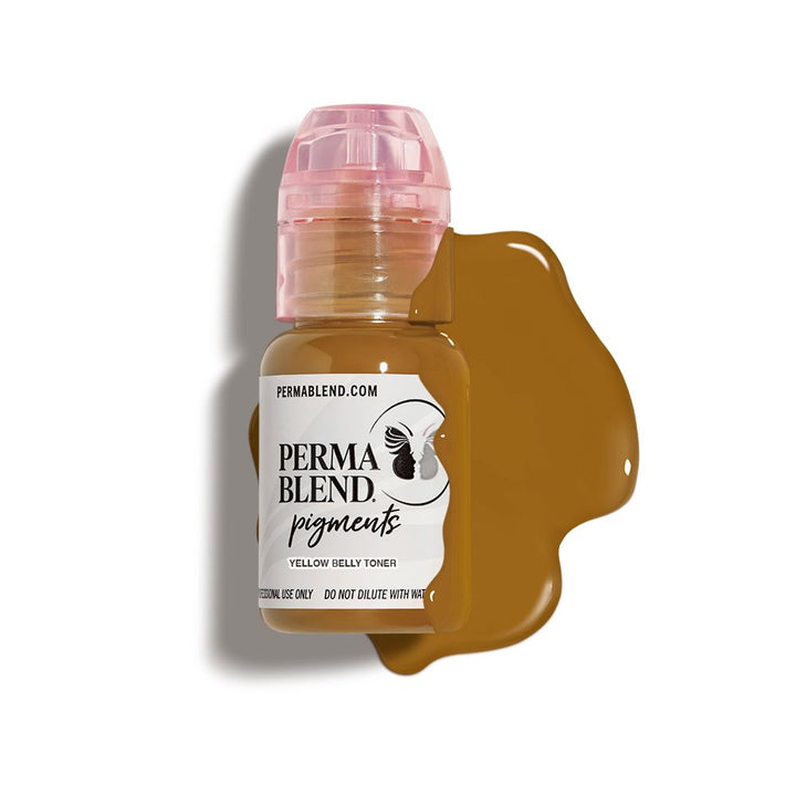 Perma Blend - Yellow Belly Toner Corrector 1/2 oz - Miamitattoosupplies.comPMU INKS