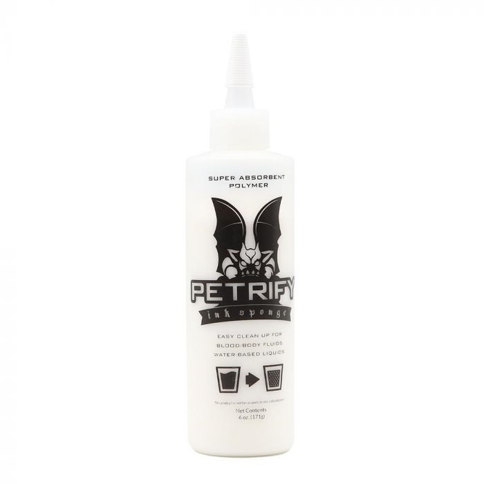 Petrify Ink Sponge - Liquid Solidifier - 6oz Needle Nose Bottle - Miamitattoosupplies.comINK ACCESSORIES