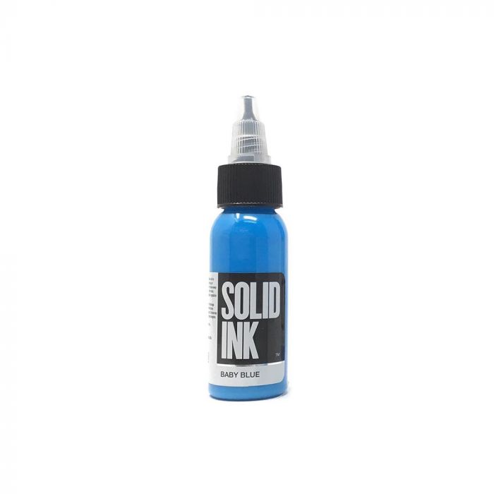 Solid Ink - Color Baby Blue 1 oz - Miamitattoosupplies.comTATTOO INK