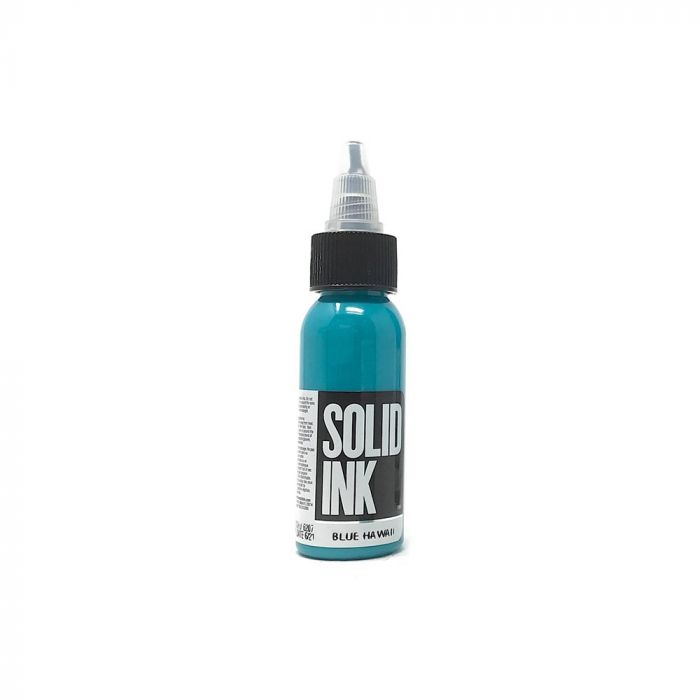 Solid Ink - Color Blue Hawaii 1 oz - Miamitattoosupplies.comTATTOO INK