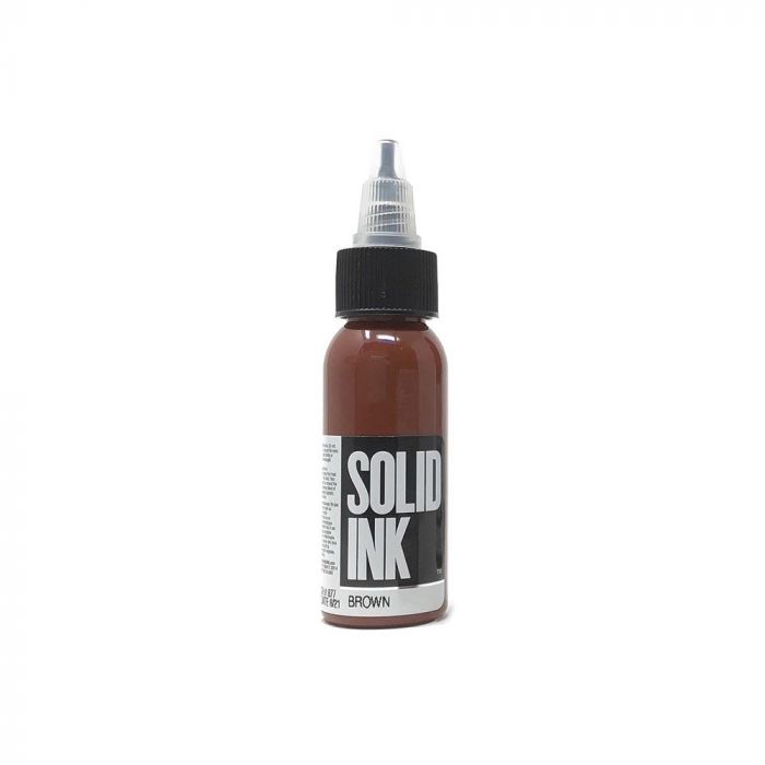 Solid Ink - Color Brown 1 oz - Miamitattoosupplies.comTATTOO INK