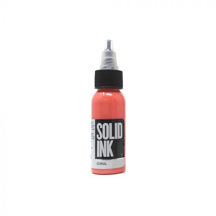 Solid Ink - Color Coral 1 oz - Miamitattoosupplies.comTATTOO INK