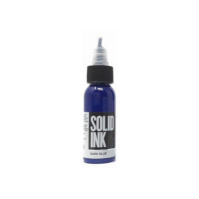 Solid Ink - Color Dark Blue 1 oz - Miamitattoosupplies.comTATTOO INK