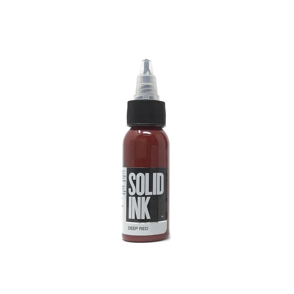 Solid Ink - Color Deep Red 1 oz - Miamitattoosupplies.comTATTOO INK