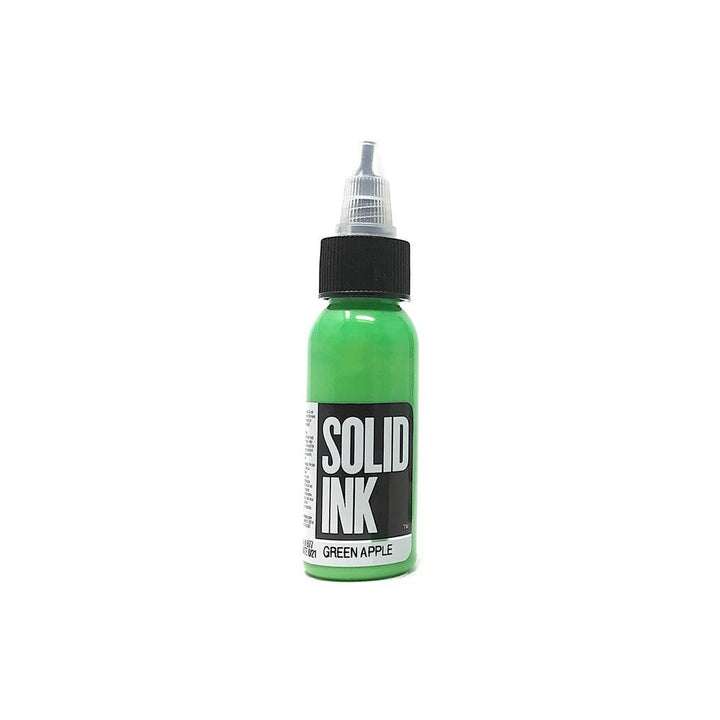 Solid Ink - Color Green Apple 1 oz - Miamitattoosupplies.comTATTOO INK
