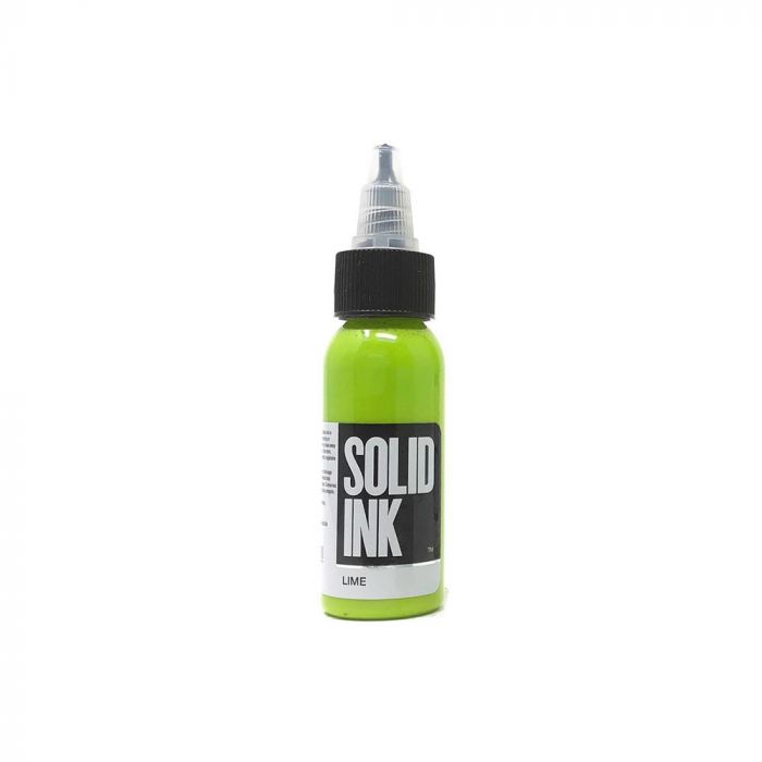 Solid Ink - Color Lime Green 1 oz - Miamitattoosupplies.comTATTOO INK