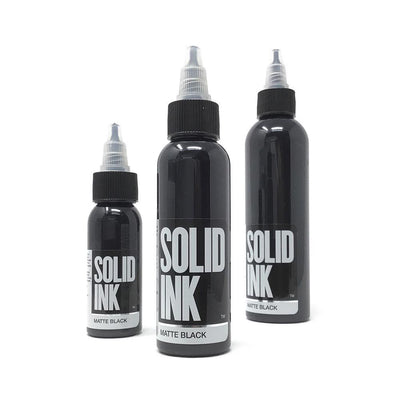 Solid Ink - Color Matte Black - Miamitattoosupplies.comTATTOO INK