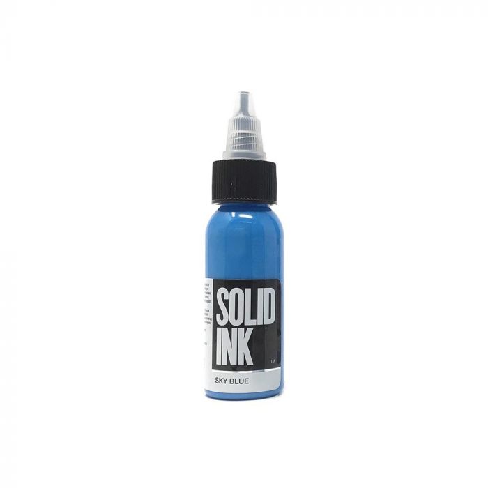 Solid Ink - Color sky Blue 1 oz - Miamitattoosupplies.comTATTOO INK