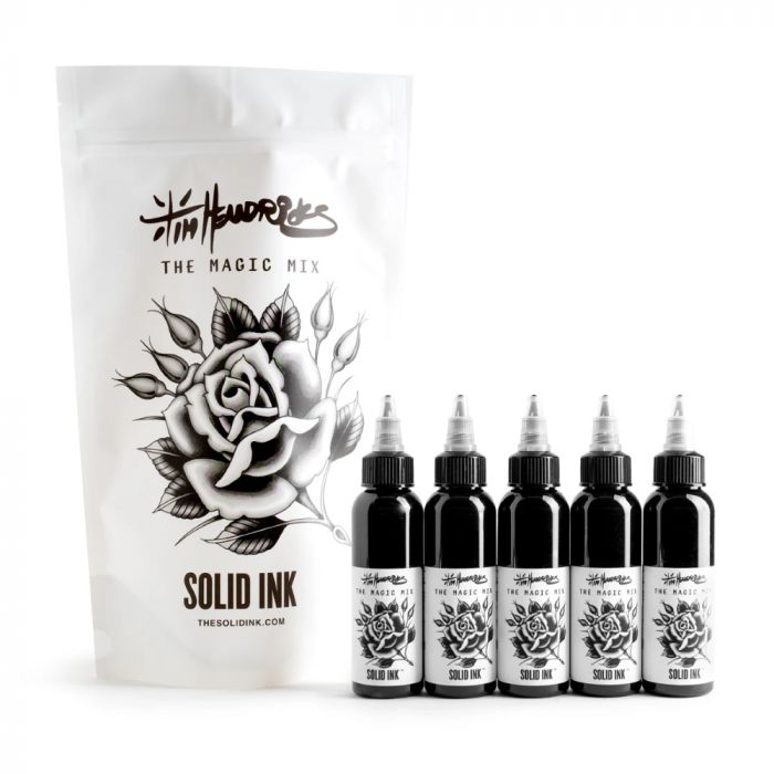 Solid Ink -Tim Hendricks 5 Bottle Magic Mix Set - Miamitattoosupplies.comTATTOO INK