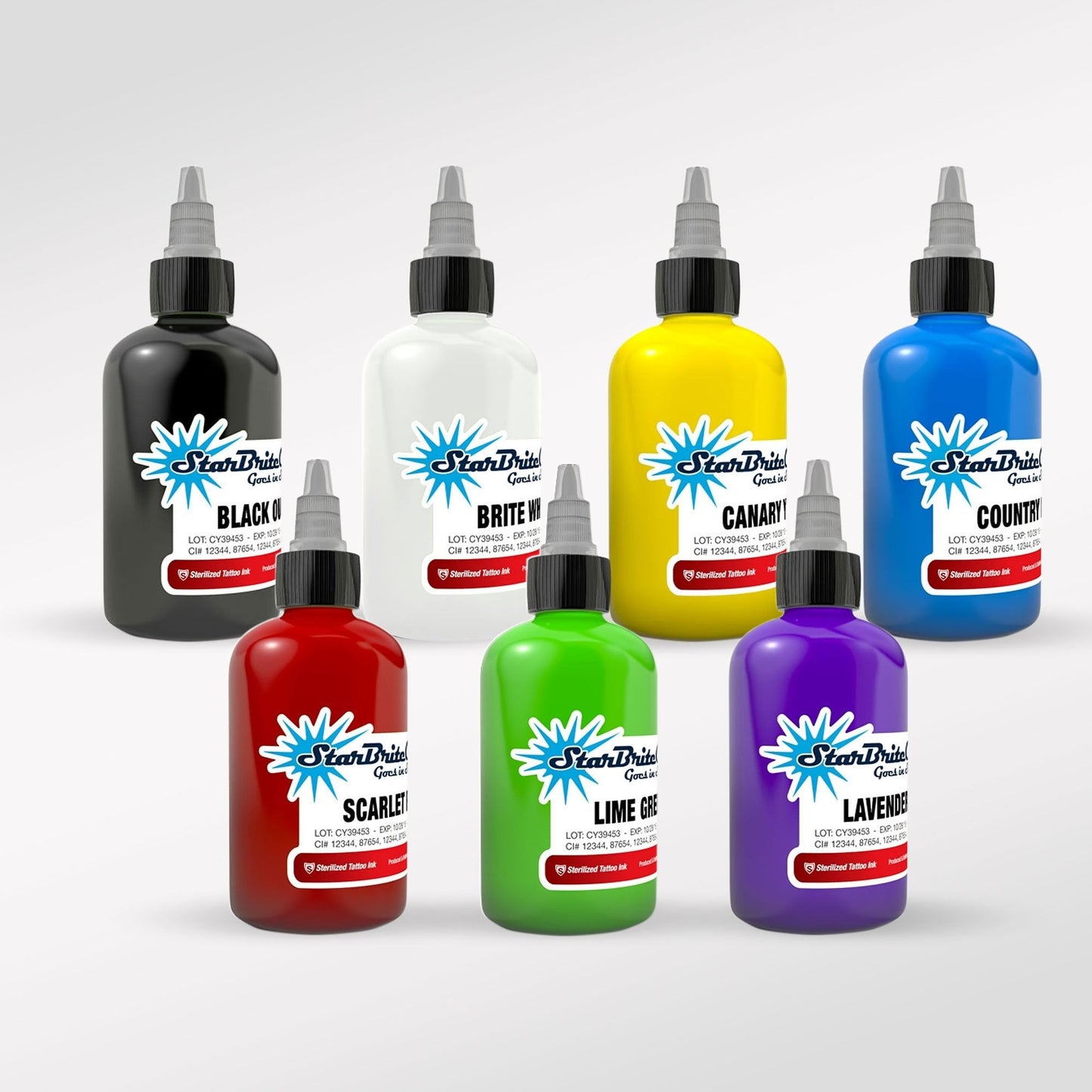 Starbrite 7-Color Tattoo Ink Set