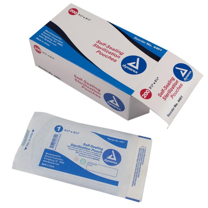 Sterile Autoclave Pouches 5 1/4 x 10 - 200 per box - Miamitattoosupplies.comMEDICAL