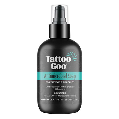 Tattoo Goo Antimicrobial Soap Deep Cleansing - 3oz Pump Bottle - Miamitattoosupplies.comMEDICAL