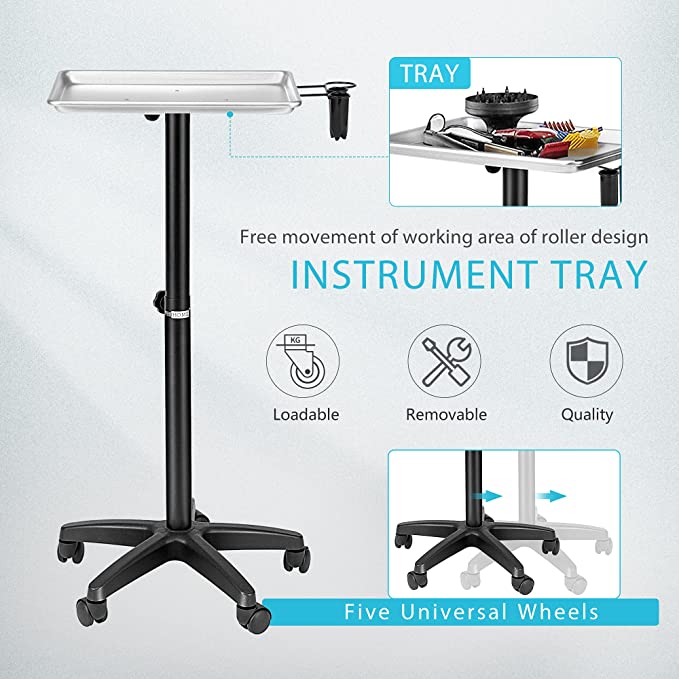 Tattoo Rolling Instrument Tray Work Station Mobile - Miamitattoosupplies.comSTUDIO SUPPLY